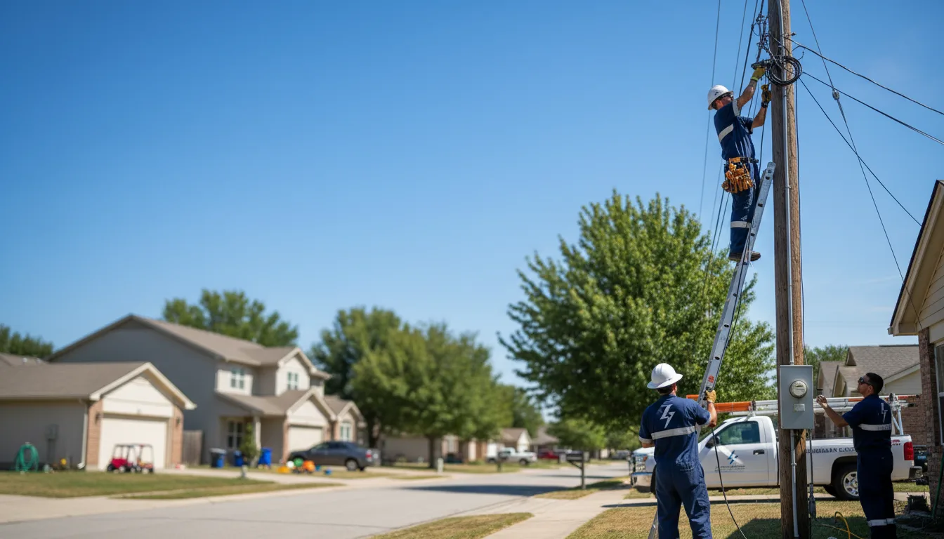 Residential electrician providing installation services in Potosi, WI